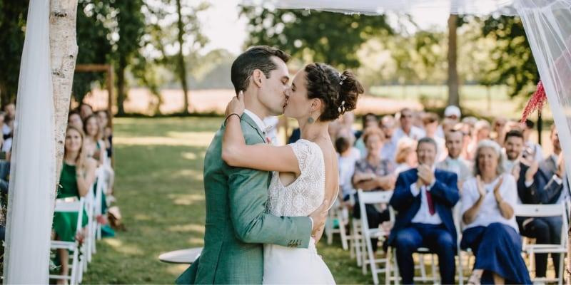 Notre mariage écologique sur le thème de la nature